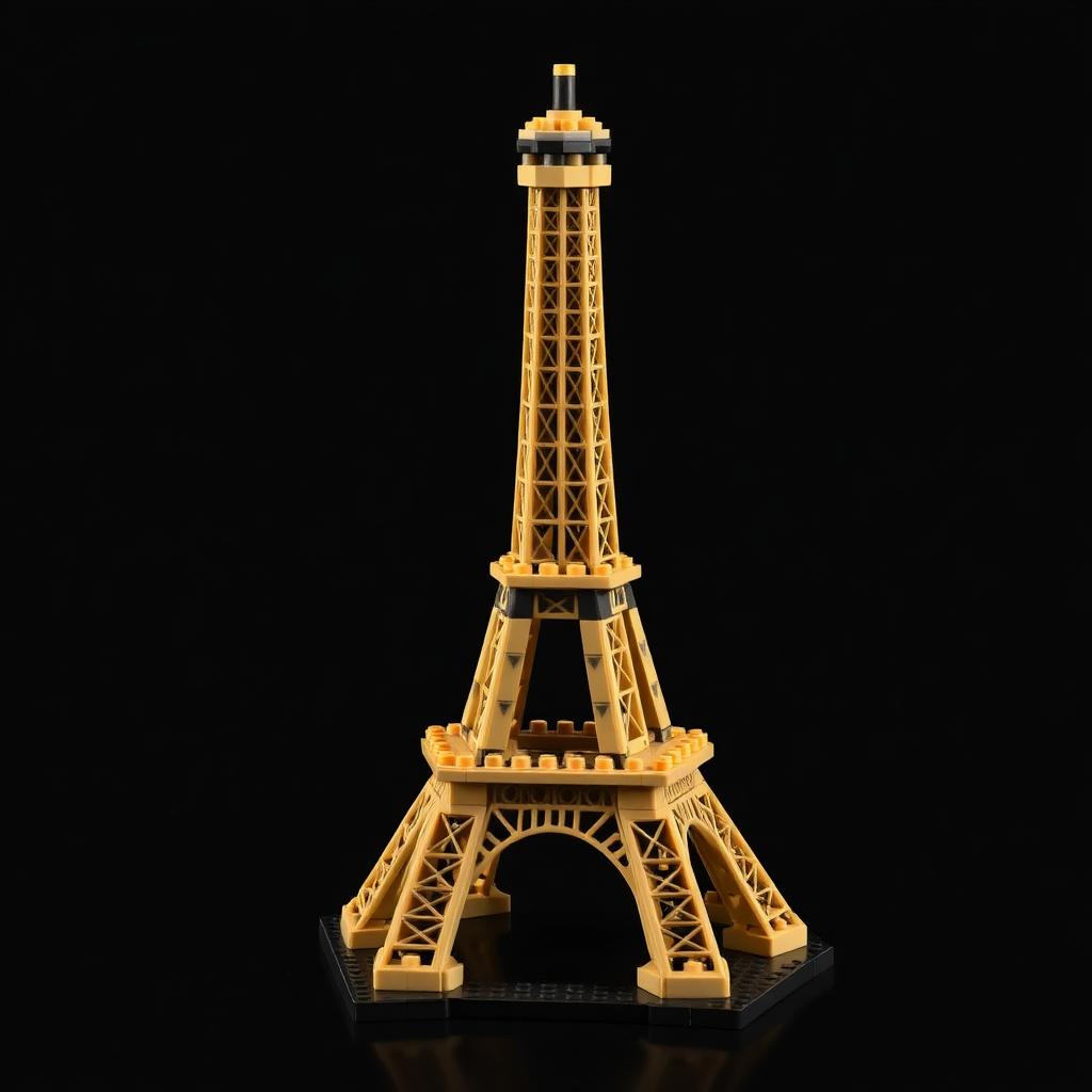 Eiffel Tower built from LEGO bricks