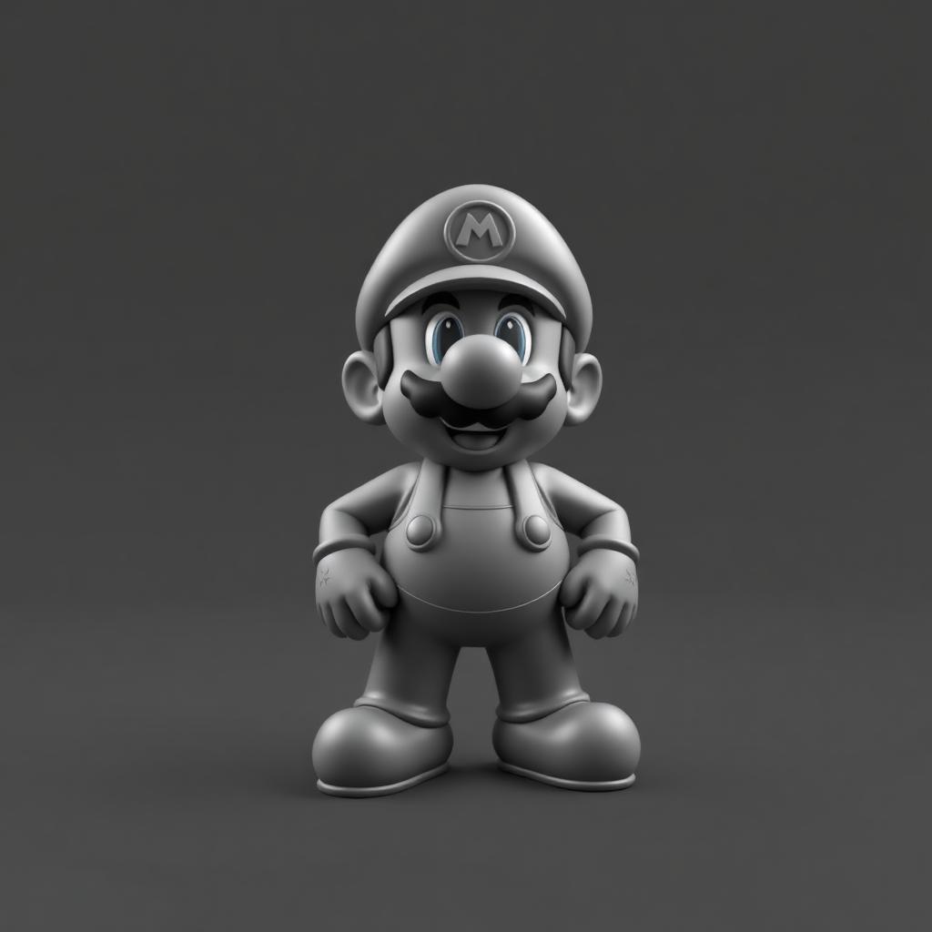 Super Mario original STL 3D model