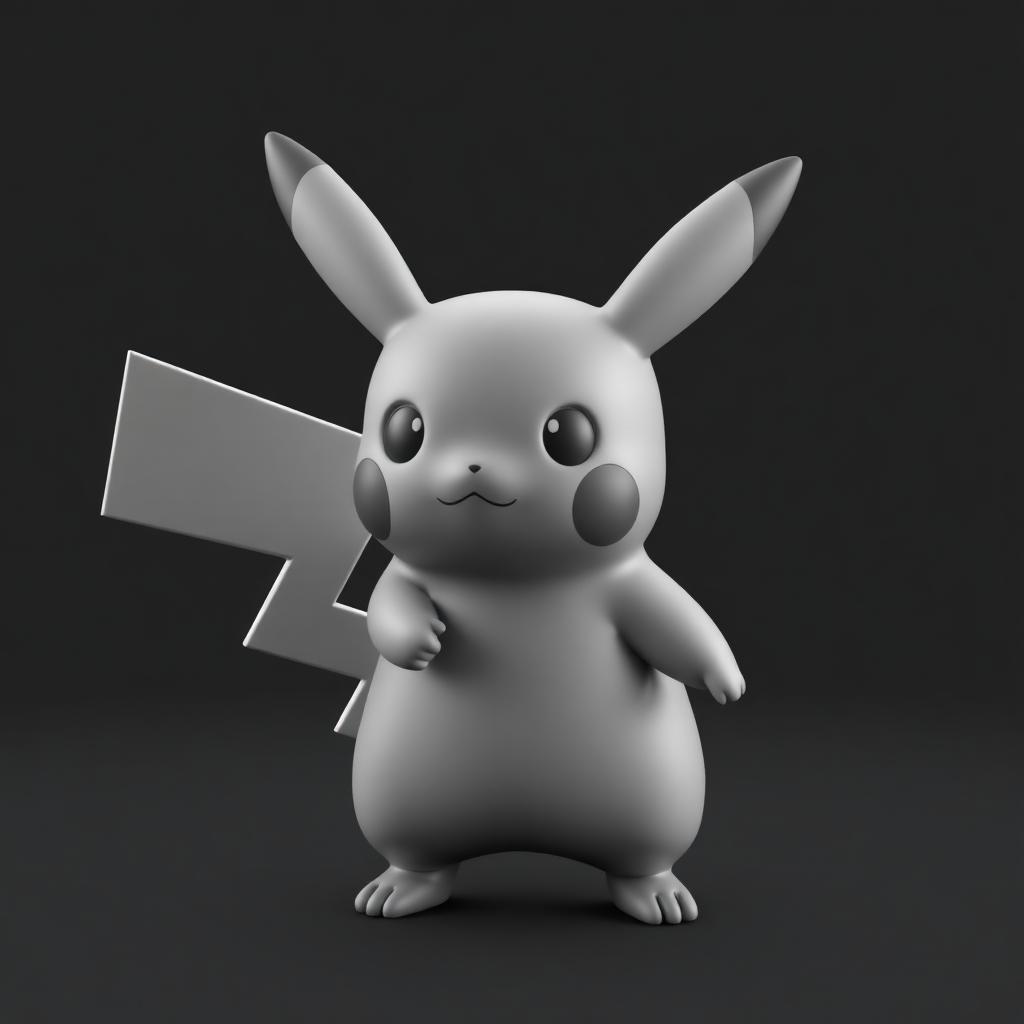 Pikachu original STL 3D model
